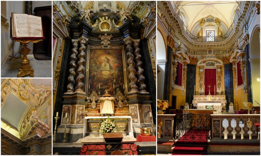 L'intérieur de la cathédrale Sainte-Réparate dans le Vieux-Nice