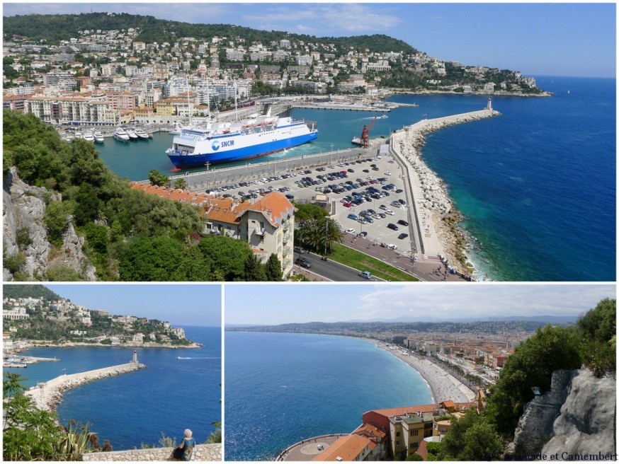 La vue depuis la colline du chateau à Nice