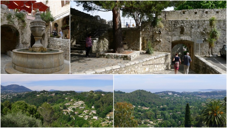 Vue sur la mer depuis saint-paul-de-vence