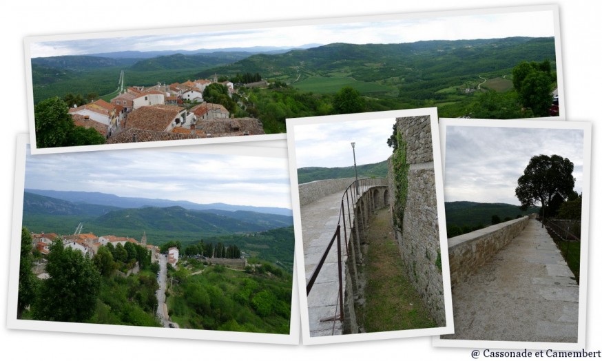 Les remparts de Motovun en Istrie