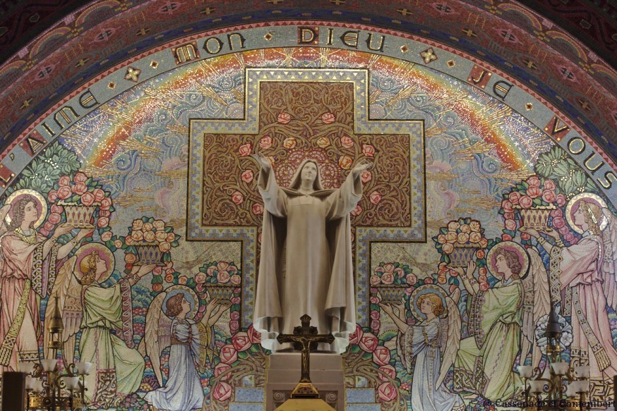 Mosaique choeur basilique inferieure - Basilique de Lisieux
