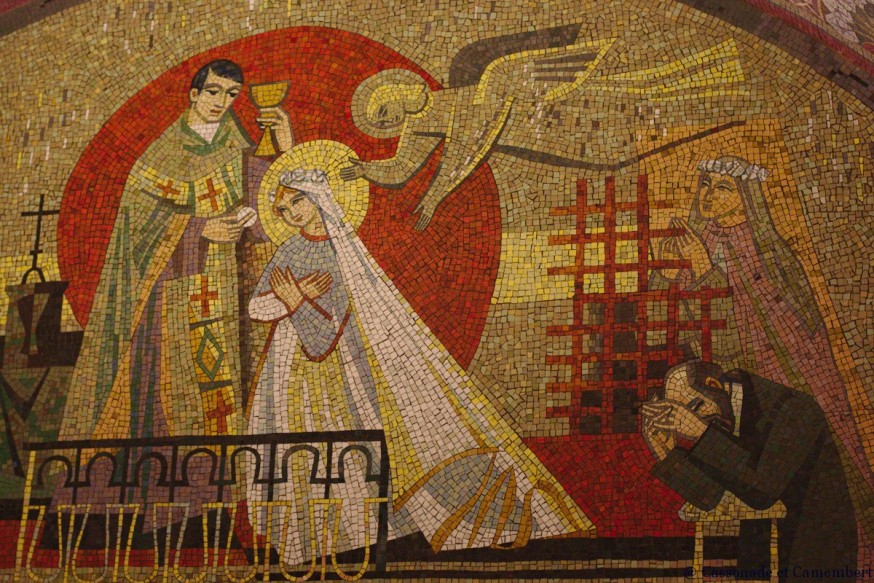 Mosaique communion de Ste Therese - Basilique de Lisieux