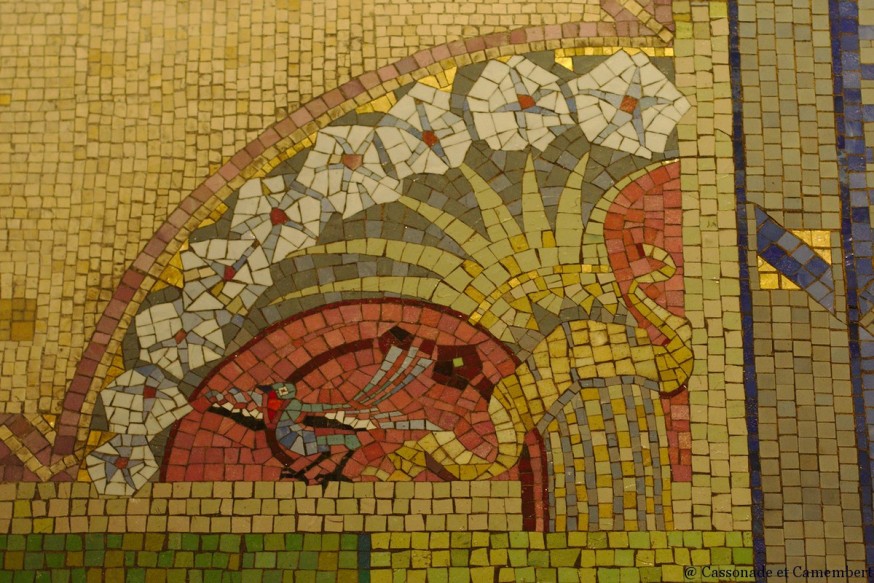 Mosaique oiseaux - Basilique de Lisieux