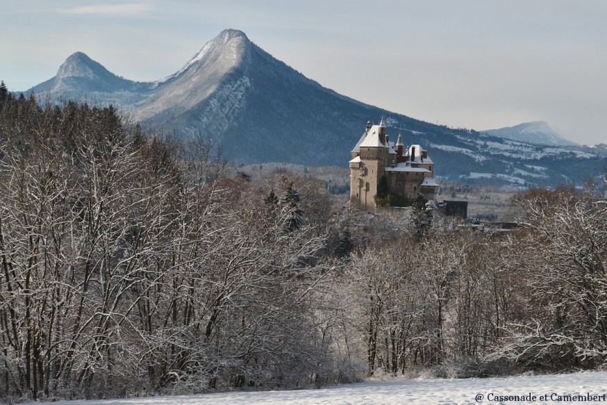 Chateau de Menthon sous la neige