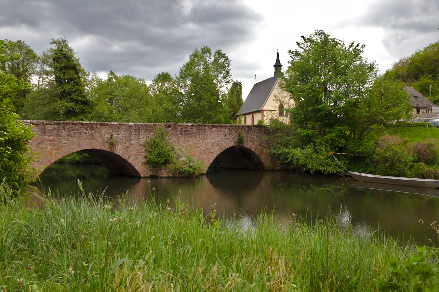 Pont sur le Mud et Laurentiuskapelle - Miltenberg