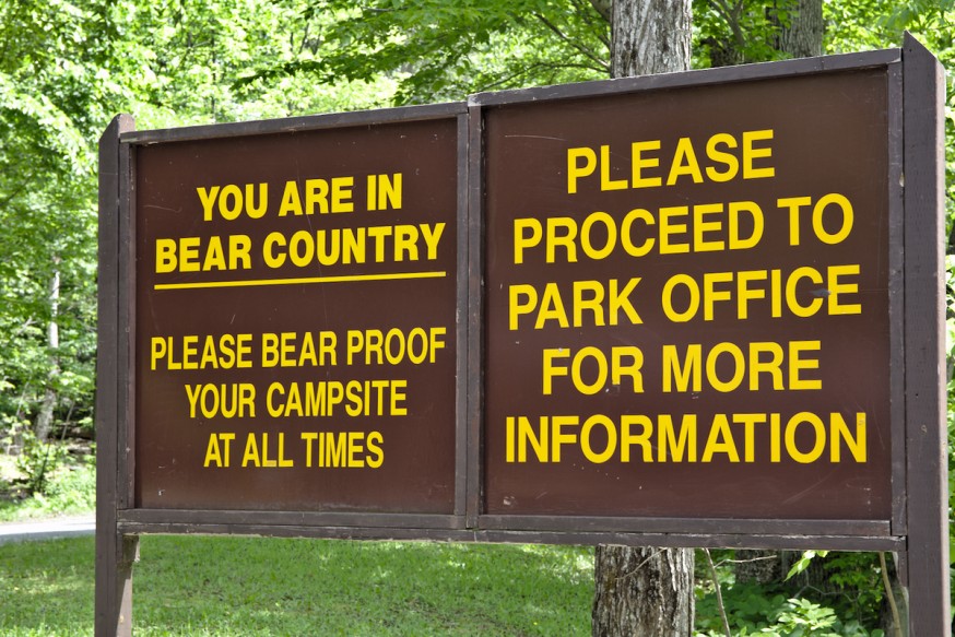 Attention aux ours - Killbear Provincial Park