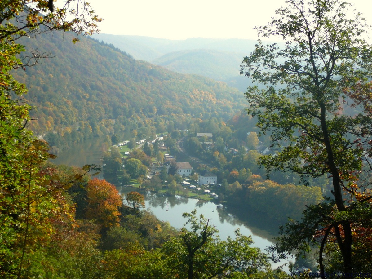 Vue sur le rhin rheinsteig ruppertsklamm