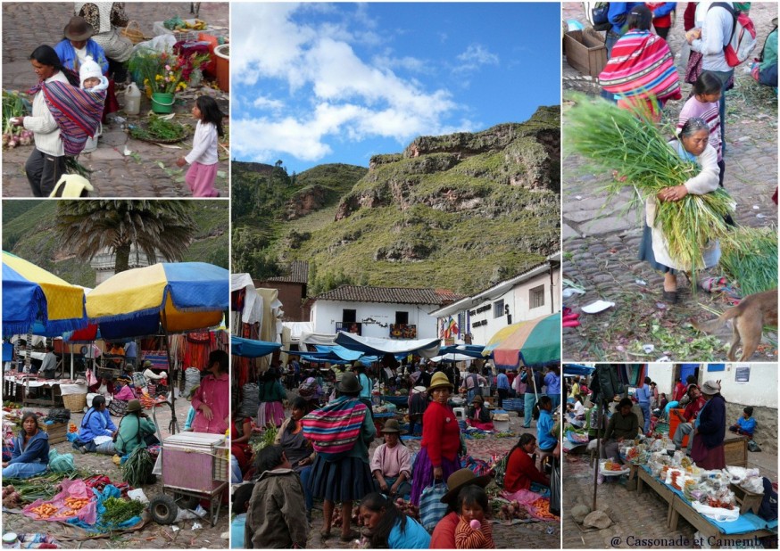 Vendeurs legumes Pisac