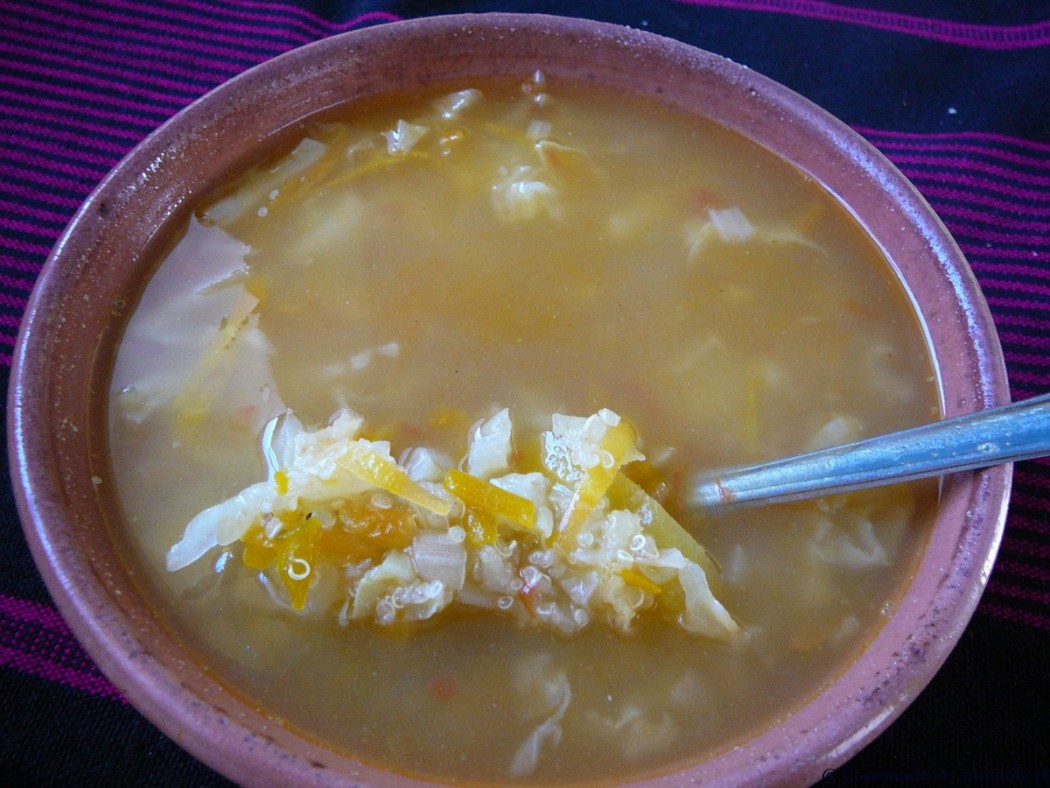 Soupe de quinoa Ile Amantani lac Titicaca