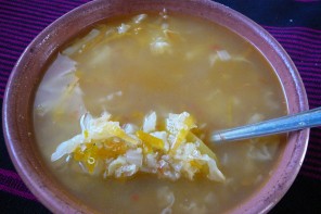Soupe de quinoa Ile Amantani lac Titicaca