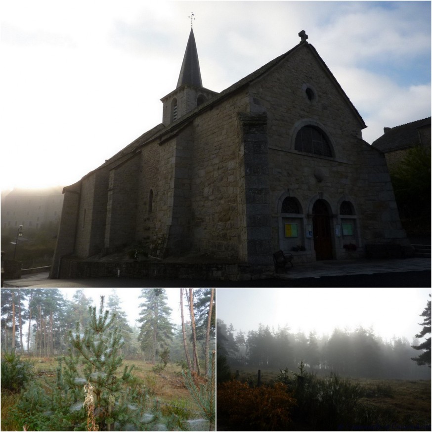 Départ d'Aumont-Aubrac - compostelle Aubrac