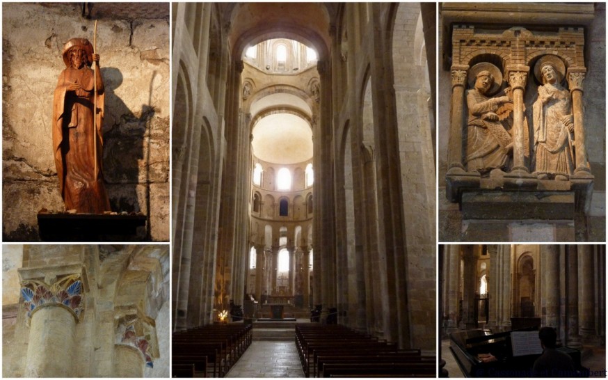 Compostelle Conques - Intérieur de l'abbatiale de Conques