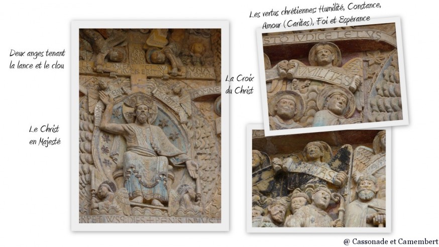 Compostelle Conques - Tympan Conques Christ Mandorle
