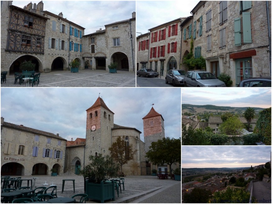 Arrivée à Lauzerte - compostelle quercy blanc