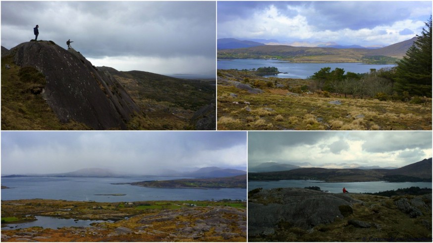 Vue depuis le haut de la colline Peninsule de Beara