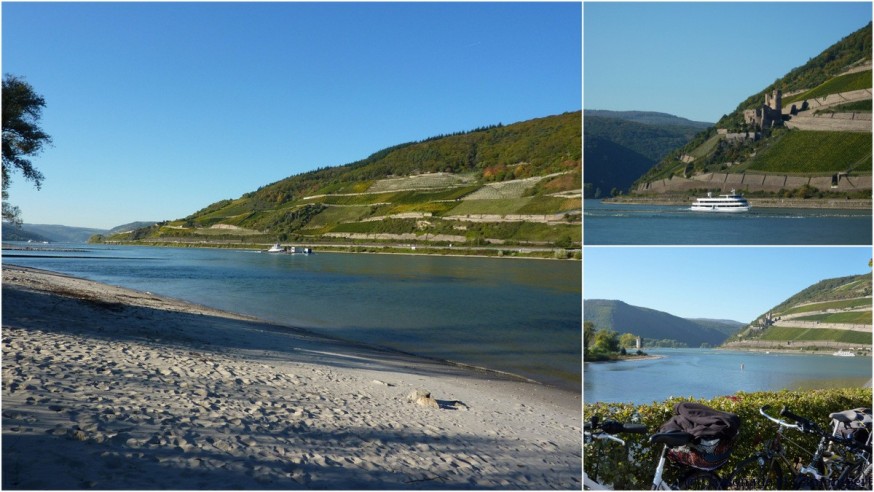 Plage de sable Rhin mainz bacharach