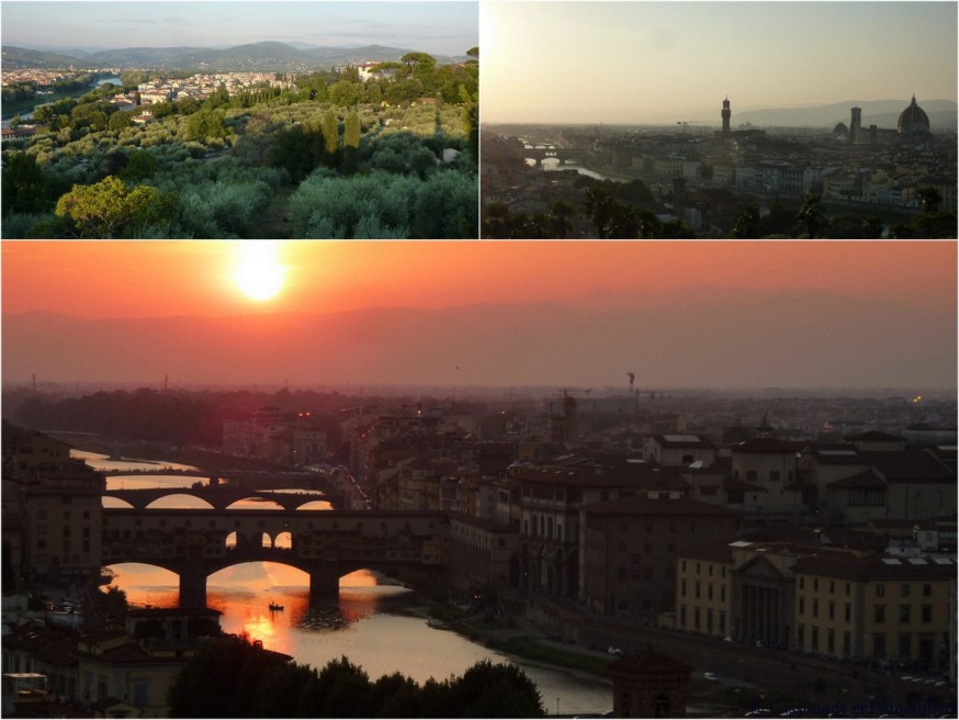 Coucher de soleil sur Florence