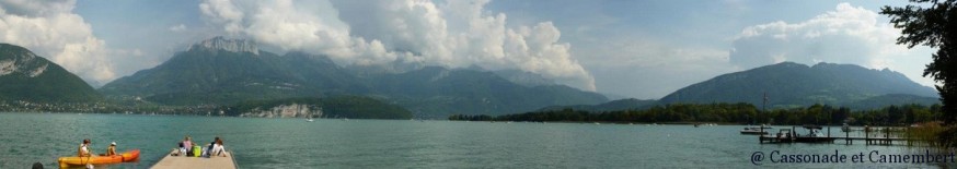 Panorama lac d'Annecy