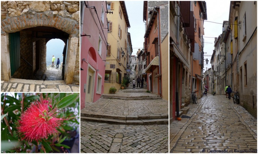 Les ruelles de Rovinj en Istrie