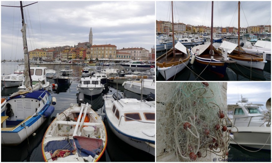 Le port de Rovinj en Istrie