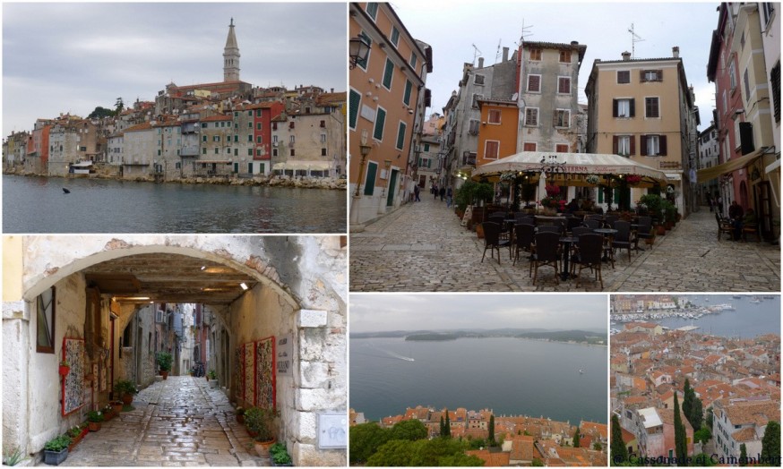 La vue sur Rovinj depuis le campanile de l'église Sainte-Euphémie