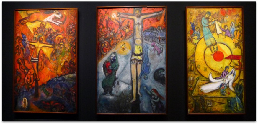 Chagall musée du luxembourg - tryptique resistance ressurection liberation