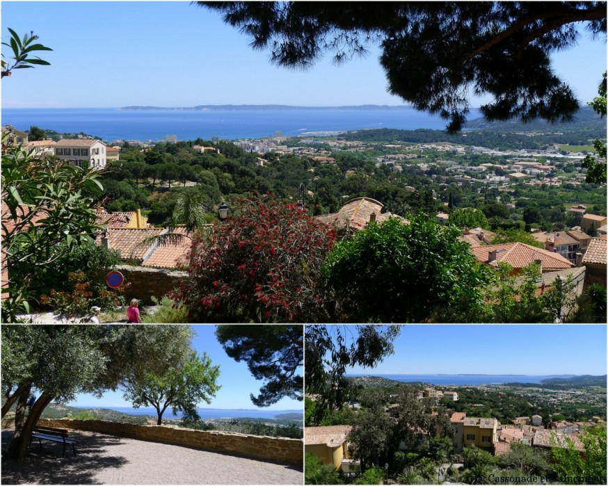 Vue du haut de Bormes les Mimosas