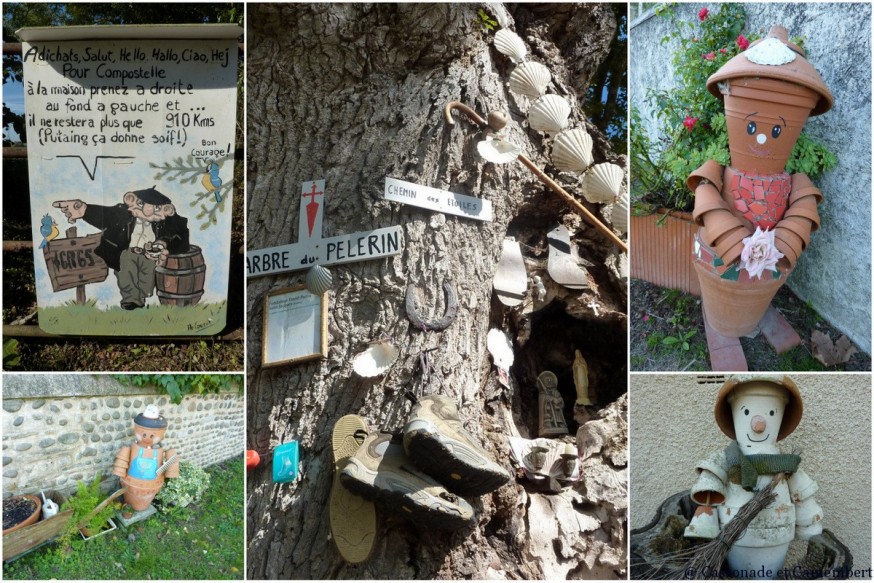 Bonhommes terre cuite - compostelle landes