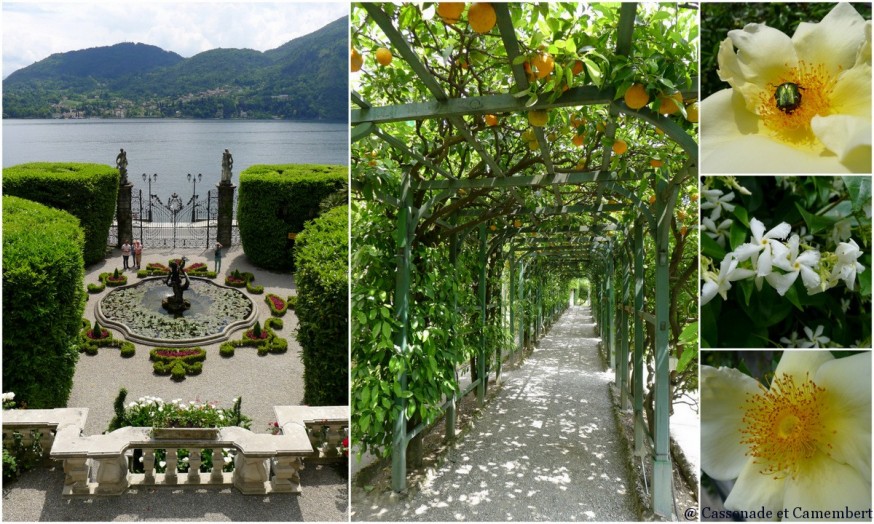 La pergola d'agrumes de la villa Carlotta sur le lac de Côme