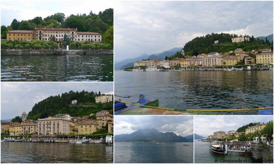 Arrivée en ferry au village de Bellagio sur le lac de Côme