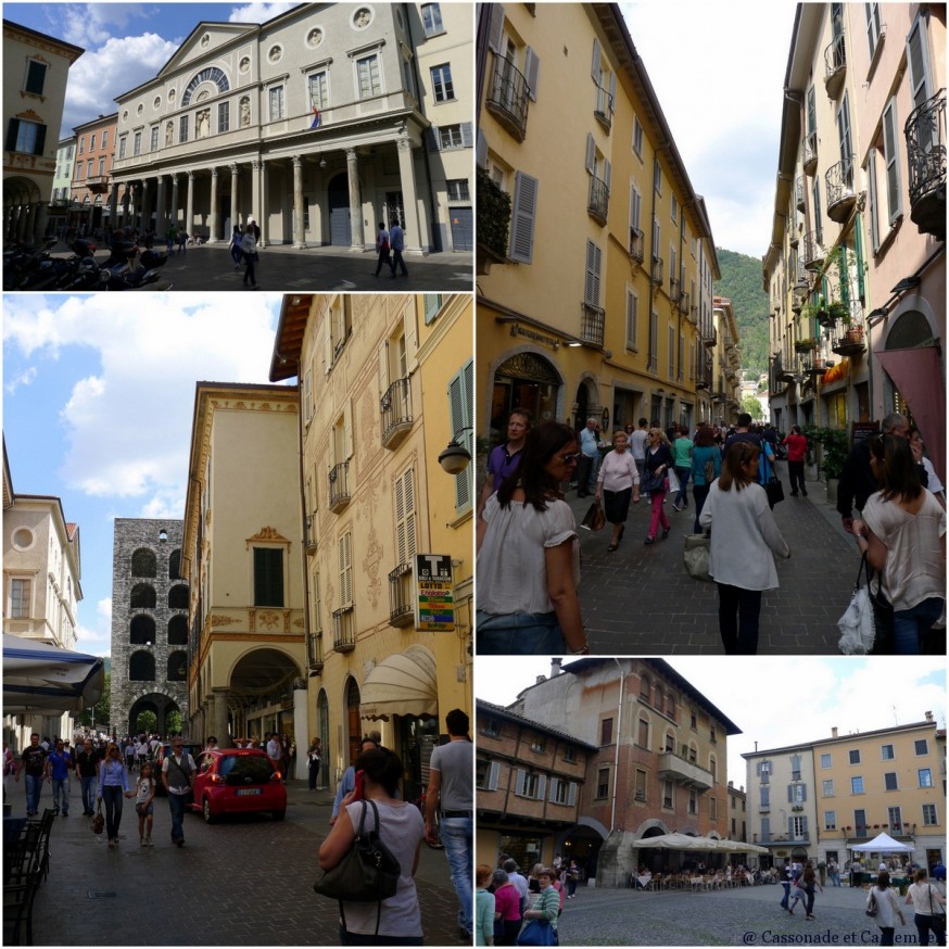 Les rues du centre ancien de la ville de Côme