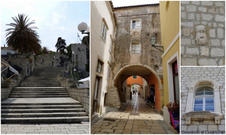 Escaliers  ruelles ville Rab