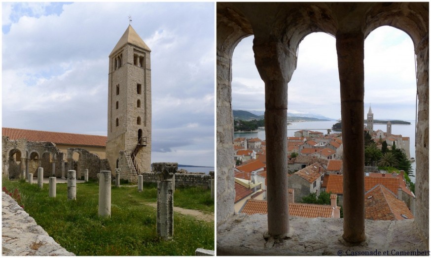 Tour St Jean, vue sur ville de Rab