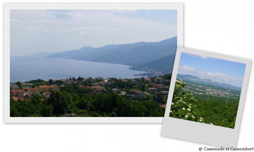 Vue depuis Kastav sur le golfe de Kvarner