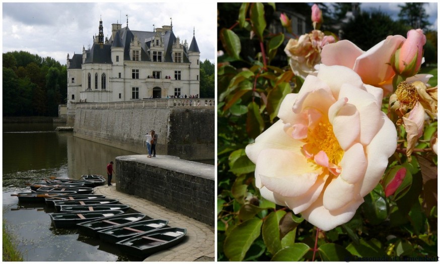 Barques sur le cher chateau de chenonceau