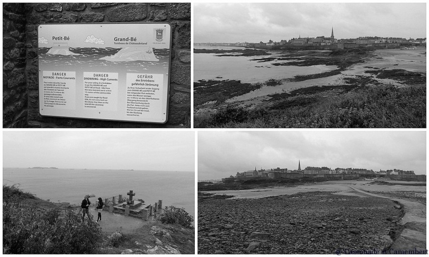 Grand Bé Saint Malo noir et blanc