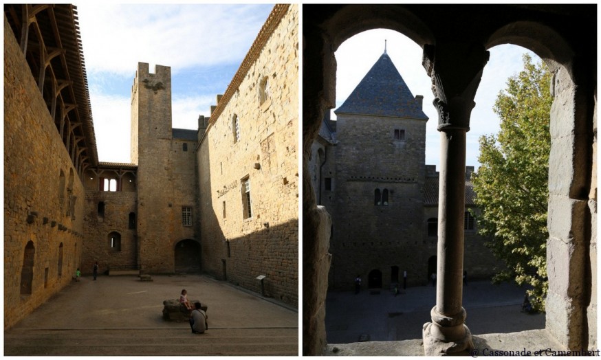 Carcassonne chateau cour interieure