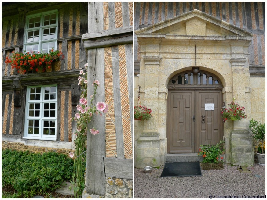 Détails facade manoir de Bellou pays d auge