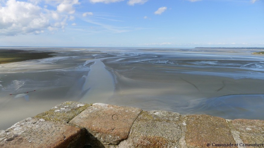 Vue sur baie Mont Saint-Michel