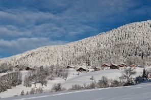 Vue depuis le chalet le paret Manigod