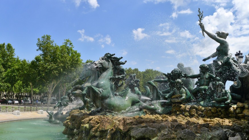 Fontaine du monument aux girondins bordeaux