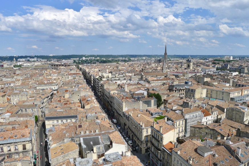 Vue depuis la tour Pey Berland Bordeaux