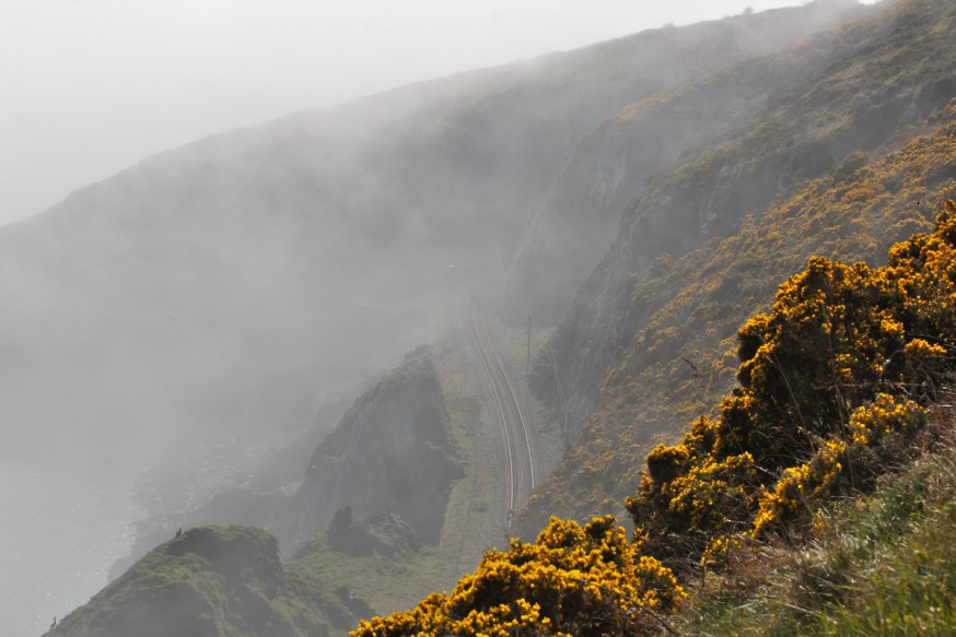 Dans la brume - Falaises de Bray