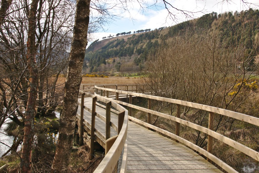 Pontons Lower Lake Glendalough