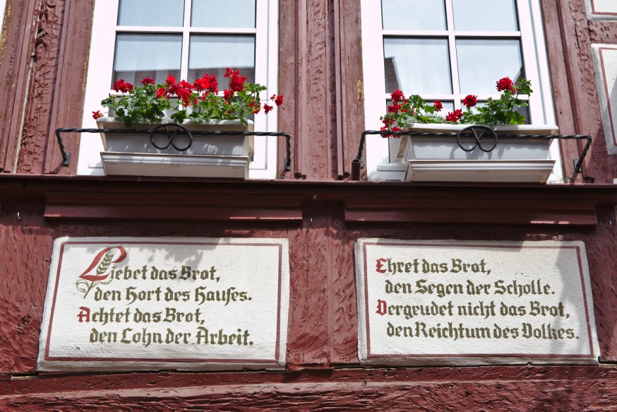 Colombages et poeme - Miltenberg