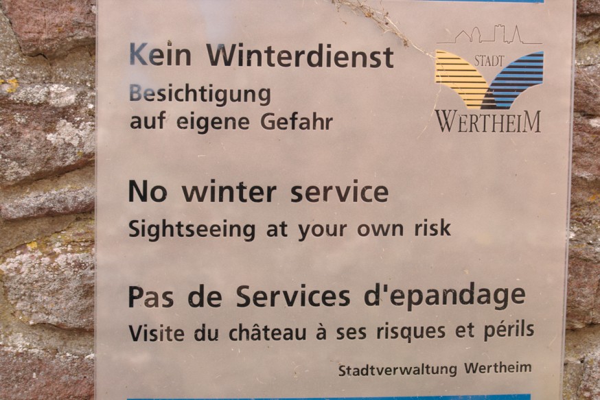 Probleme de traduction - chateau - Wertheim