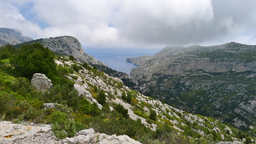 Vue sur la calanque de Morgiou