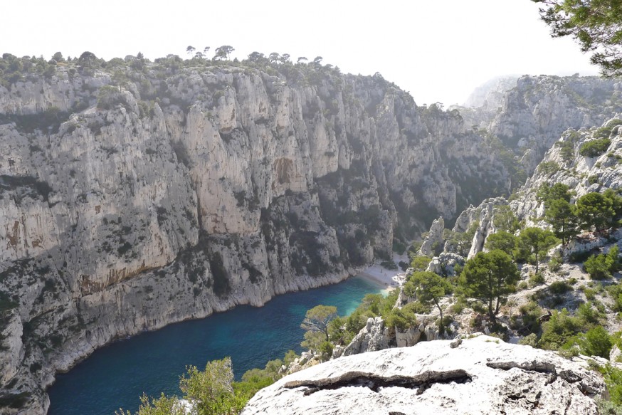 Vue sur la calanque et la plage - Calanque d'En-Vau