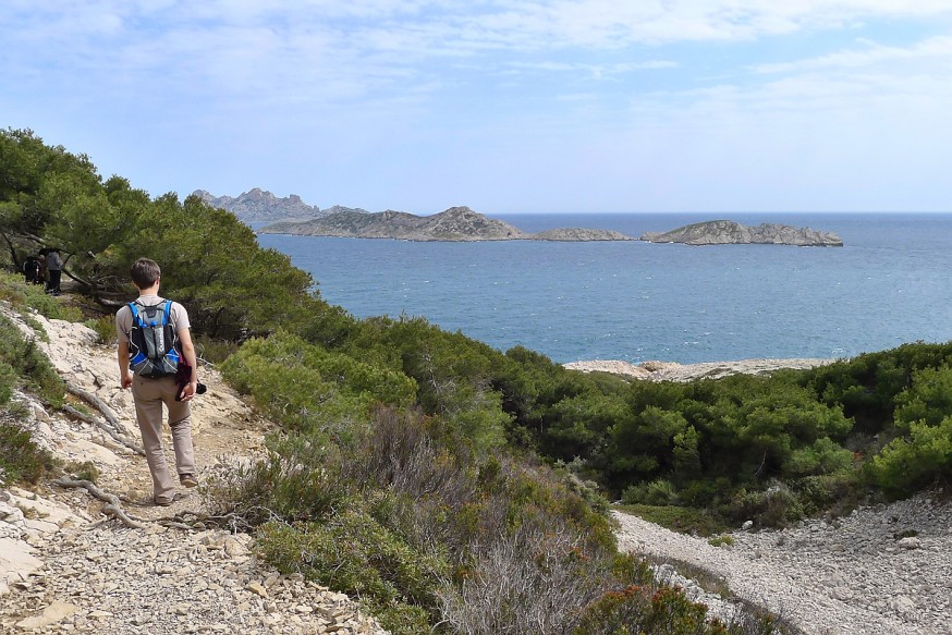 Vue sur les iles de Jarre et Riou