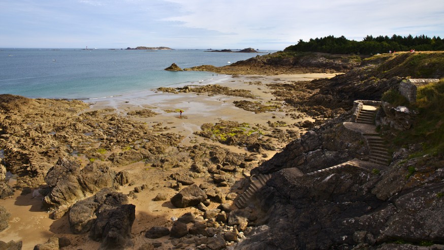 Escaliers - Plage Port Blanc - Saint-Lunaire